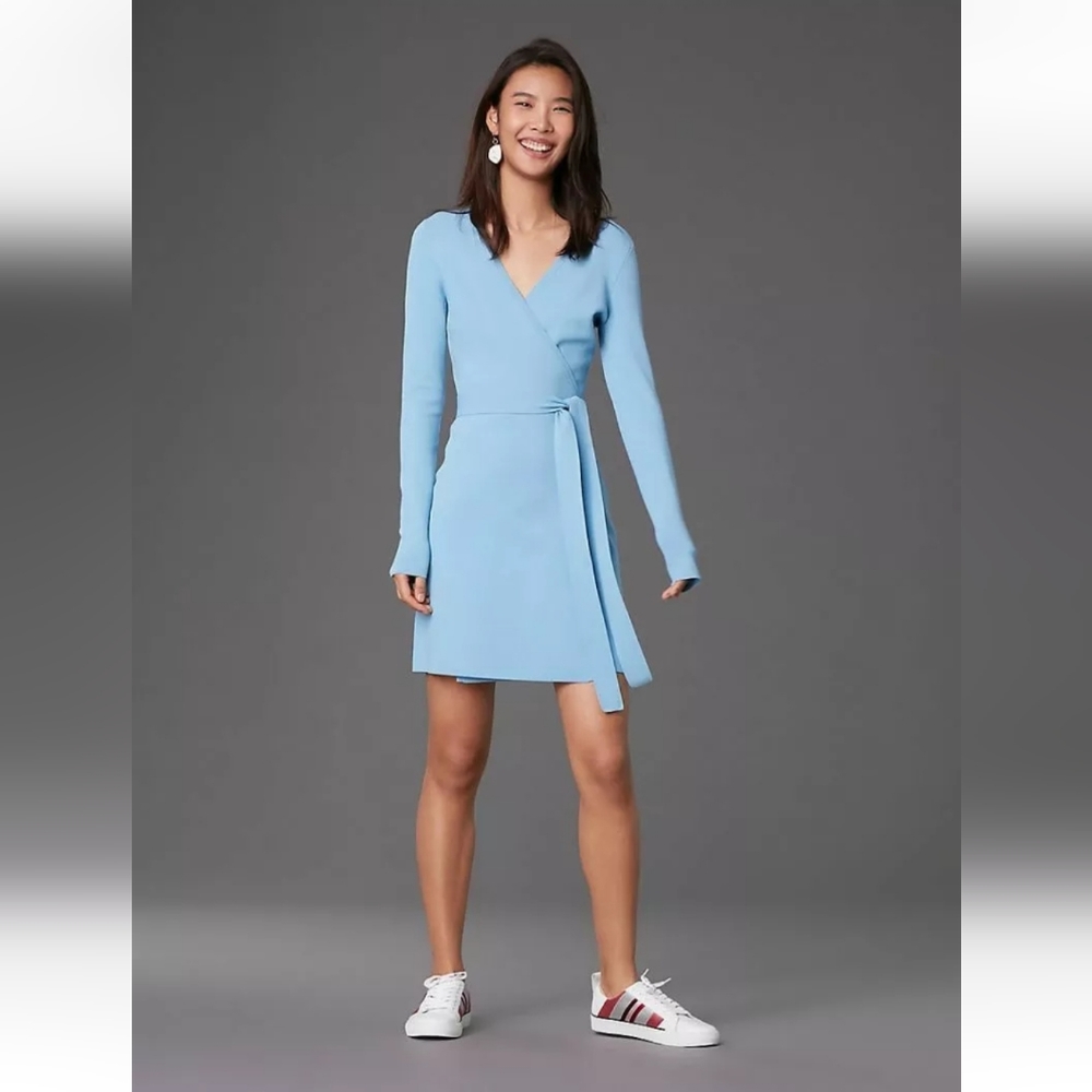 Diane Von Furstenberg Light Blue Mini Dress